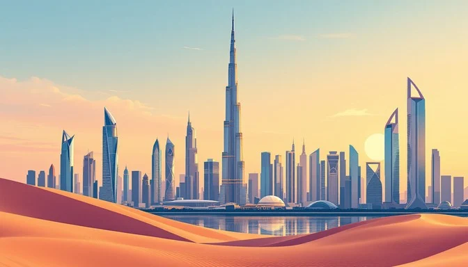 Luxury Dubai Skyline